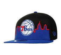 9Fifty NBA Skyline 76ers Cap by New Era schwarz L/XL (58-61 cm)