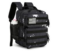 9L Mini Taktischer Rucksack für Damen und Herren Taktischer Rucksack Klein für Wandern Kleine Taktische Tasche, Black Lightning, Small, Taktischer Rucksack