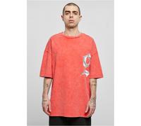 9N1M SENSE Chrome T-Shirt Washed SENSE011 Red-M