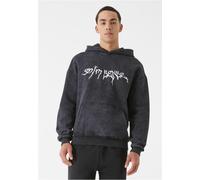 9N1M SENSE Goth Print Hoodie Washed SENSE002 Black-S