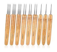 9Pcs Dreadlock Häkeln Haken für Haar Loc Nadel Dreads Werkzeug Braid Handwerk Dread Locks Nadeln