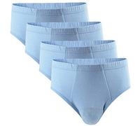 A&B Herren Slip Sportslip Unterhosen 100% Baumwolle Hellblau Gr??e M 4er Pack