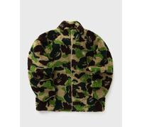 A Bathing Ape ABC CAMO METAL ONE POINT BOA JACKET men Fleece Jackets green in Größe:L