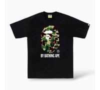 A Bathing Ape Camo Ape Head T-Shirt Black/Green - S