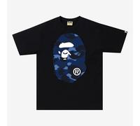 A Bathing Ape Camo Big Ape Head T-Shirt Black/Navy - S