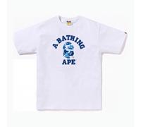 A Bathing Ape Camo College T-Shirt White - L