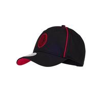A.C. Milan King Cap mit Visier, Klassische Sommermütze mit offiziellem Logo, Kappe für Damen oder Herren, Unisex, verstellbar, Schwarz