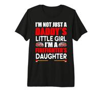 A Daddy's Little Girl I'm A Firefighter's Daughter Fireman Premium T-Shirt
