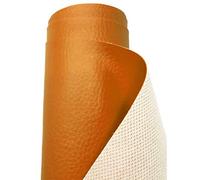 A-Express Premium Gekörnt Wasserdicht Kunstleder Gekörnt Lederimitat Texturiert Lederstoff Meterware - 50cm x 140cm (Gebrannte Orange)