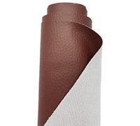 A-Express Premium Gekörnt Wasserdicht Kunstleder Gekörnt Lederimitat Texturiert Lederstoff Meterware - 100cm x 140cm (Braun)