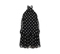 A-Linien-Kleid CLOUD 5IVE "CLOUD 5IVE Chiffon Dress", Damen, Gr. XL, US-Größen, schwarz, weiß, 100% Polyester, normal, Kleider (19954338-XL) schwarz, weiß