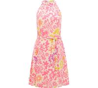 A-Linien-Kleid RAGWEAR "Angylee Print YOUMODO", Damen, Gr. M (38), Normalgrößen, pink combo, Material: 100% Viskose, A-Linie knieumspielend, Neckholder, Ärmel ohne Ärmelschlitz, Kleider, Leichtes Somm