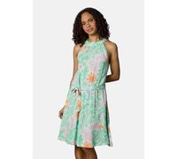A-Linien-Kleid RAGWEAR "Angylee Print YOUMODO", Damen, Gr. XL (42), Normalgrößen, bunt (mint combo), Material: 100% Viskose, A-Linie knieumspielend, Neckholder, Ärmel ohne Ärmelschlitz, Kleider, Leich