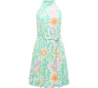 A-Linien-Kleid RAGWEAR "Angylee Print YOUMODO", Damen, Gr. XL (42), Normalgrößen, mint combo, Material: 100% Viskose, A-Linie knieumspielend, Neckholder, Ärmel ohne Ärmelschlitz, Kleider, Leichtes Som