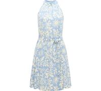 A-Linien-Kleid RAGWEAR "Angylee Print YOUMODO", Damen, Gr. XXL (44), Normalgrößen, arctic blau, Material: 100% Viskose, A-Linie knieumspielend, Neckholder, Ärmel ohne Ärmelschlitz, Kleider, Leichtes S