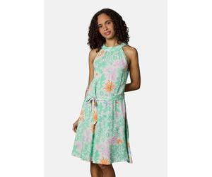 A-Linien-Kleid RAGWEAR "Angylee Print YOUMODO", Damen, Gr. XXL (44), Normalgrößen, bunt (mint combo), Material: 100% Viskose, A-Linie knieumspielend, Neckholder, Ärmel ohne Ärmelschlitz, Kleider, Leic