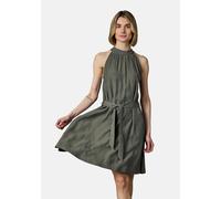 A-Linien-Kleid RAGWEAR "Angylee Print YOUMODO", Damen, Gr. XXL (44), Normalgrößen, schwarz olive, Material: 80% Viskose, 20% Polyester, A-Linie knieumspielend, Neckholder, Ärmel ohne Ärmelschlitz, Kle