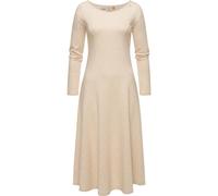 Ragwear Damen Jersey Shirtkleid Langarm Sweatkleid Winterkleid Appero Long Beige Melange Gr. XL