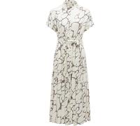 A-Linien-Kleid RAGWEAR "Liora Print", Damen, Gr. L (40), Normalgrößen, weiß (ivory), Material: 100% Viskose, figurumspielend ca. Mitte Wade, Rundhals, Ärmel ohne Ärmelschlitz abgesteppte Kante, Kleide