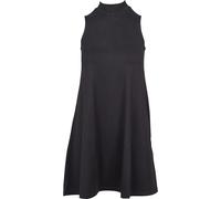 A-Linien-Kleid URBAN CLASSICS "Urban Classics Damen Ladies A-Line Turtleneck Dress", Damen, Gr. S, US-Größen, schwarz, 92% Polyester, 8% Elasthan, unifarben, slim fit, Rundhals, Kleider (41684019-S) s