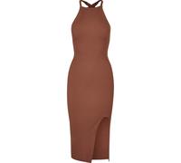 Urban Classics Damen Ladies Midi Rib Knit Crossed Back Dress Kleid, Terracotta, XXL