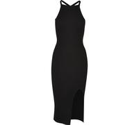 A-Linien-Kleid URBAN CLASSICS "Urban Classics Damen Ladies Midi Rib Knit Crossed Back Dress", Damen, Gr. XXL, US-Größen, schwarz, 35% Polyacryl, 35% Viskose, 30% Polyamid, unifarben, slim fit, Kleider