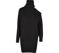A-Linien-Kleid URBAN CLASSICS "Urban Classics Damen Ladies One Shoulder Knit Dress", Damen, Gr. S, US-Größen, schwarz, 70% Viskose, 30% Polyamid, unifarben, oversize, Rundhals, Kleider (79896721-S) sc