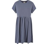 A-Linien-Kleid URBAN CLASSICS "Urban Classics Damen Ladies Organic Empire Valance Tee Dress", Damen, Gr. XXL, US-Größen, blau (vintageblau), 100% Baumwolle, unifarben, loose fit, Rundhals, Kleider (92