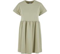 A-Linien-Kleid URBAN CLASSICS "Urban Classics Damen Ladies Organic Empire Valance Tee Dress", Damen, Gr. S, US-Größen, beige (softsalvia), 100% Baumwolle, unifarben, loose fit, Rundhals, Kleider (8352