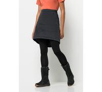 A-Linien-Rock JACK WOLFSKIN "ALPENGLUEHEN SKIRT W", Damen, Gr. L (42/44), grau (phantom), Obermaterial: 87% Polyamid, 13% sonstige Fasern; Futter: 100% Polyester; Füllung: 100% Polyester, Röcke A-Lini