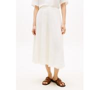 Tommy Hilfiger Damen Rock aus Leinenmix, ivory, Gr. XS