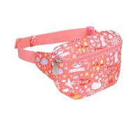 A Little Lovely Company Kinder Gürteltasche mit einzigartigem Design, Crossbody Tasche, Geldgürtel, Wandern, Reisen, Jungen, Mädchen, Polyester, Korallenrosa, 23 x 13 x 5 cm, Kinder Gürteltasche