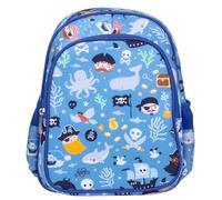 A Little Lovely Company Rucksack | Kinderrucksack Leicht Schultasche Mädchen Jungen Grundschule 4-8 Jahre Rucksack Mädchen Jungen Reisen mit Brustgurt Isolierte Fronttasche, piraten(engl
