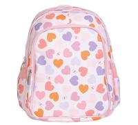 A Little Lovely Company Rucksack | Kinderrucksack Leicht Schultasche Mädchen Jungen Grundschule 4-8 Jahre Rucksack Mädchen Jungen Reisen mit Brustgurt Isolierte Fronttasche, Hearts, Middelgroot