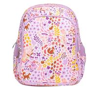A Little Lovely Company Rucksack | Kinderrucksack Leicht Schultasche Mädchen Jungen Grundschule 4-8 Jahre Rucksack Mädchen Jungen Reisen mit Brustgurt Isolierte Fronttasche, Blumengarten, Middelgroot