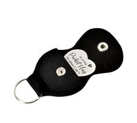 A Little Pocket Hug Keychain - Double Sided Heart Coin with Leather Keychain | Long Distance Relationship Keepsake, Stainless Steel Coin for Family & Friends, Gift for Loved