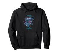 A Look into The Future Cyber Shark SciFi Hai Technik Design Pullover Hoodie