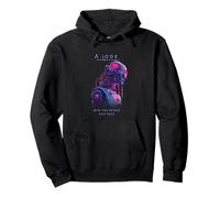 A Look into The Future Futuristische Cyborg SciFi Design Pullover Hoodie