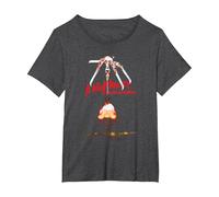 A Nightmare on Elm Street Alternate Poster T-Shirt, Damen Große Größen, Anthrazit Meliert, 1X