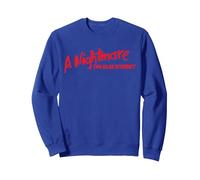 A Nightmare On Elm Street Logo Sweatshirt, Unisex für Erwachsene, Königsblau, XL
