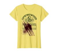A Nightmare on Elm Street Springwood T-Shirt, Damen, Gelb, M