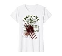 A Nightmare on Elm Street Springwood T-Shirt, Damen, Weiß, XXL