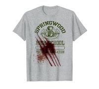 A Nightmare on Elm Street Springwood T-Shirt, Herren, Grau Meliert, 3XL