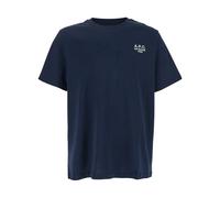 A.P.C. Rue Madame T-Shirt Dark Navy/Ecru Blau XL