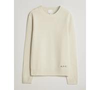A.P.C. Edmond Wool Knitted Sweater Ecru Weiß XL