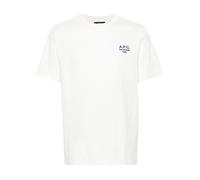 A.P.C. - Standard Rue Madame T-Shirt Weiß/Marine - - Tops - Herren - Weiß - 2XL