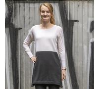 A·POIL - Strickkleid Decalage mit Colorblocking aus reinem Kaschmir mehrfarbig - Gr. - L