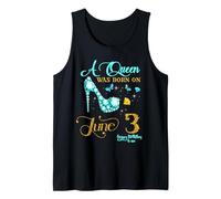 A Queen was Born on Juni 3 Happy Birthday to Me 3rd Juni Tank Top