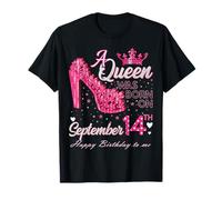 A Queen was Born on September 14 High Heels 14. September T-Shirt