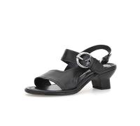 A.S.98 BRYSTOL Niedrige Ledersandale Damen NERO 39